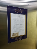 Изготовление и монтаж информационного стенда с карманом в лифте. ЖК Империал